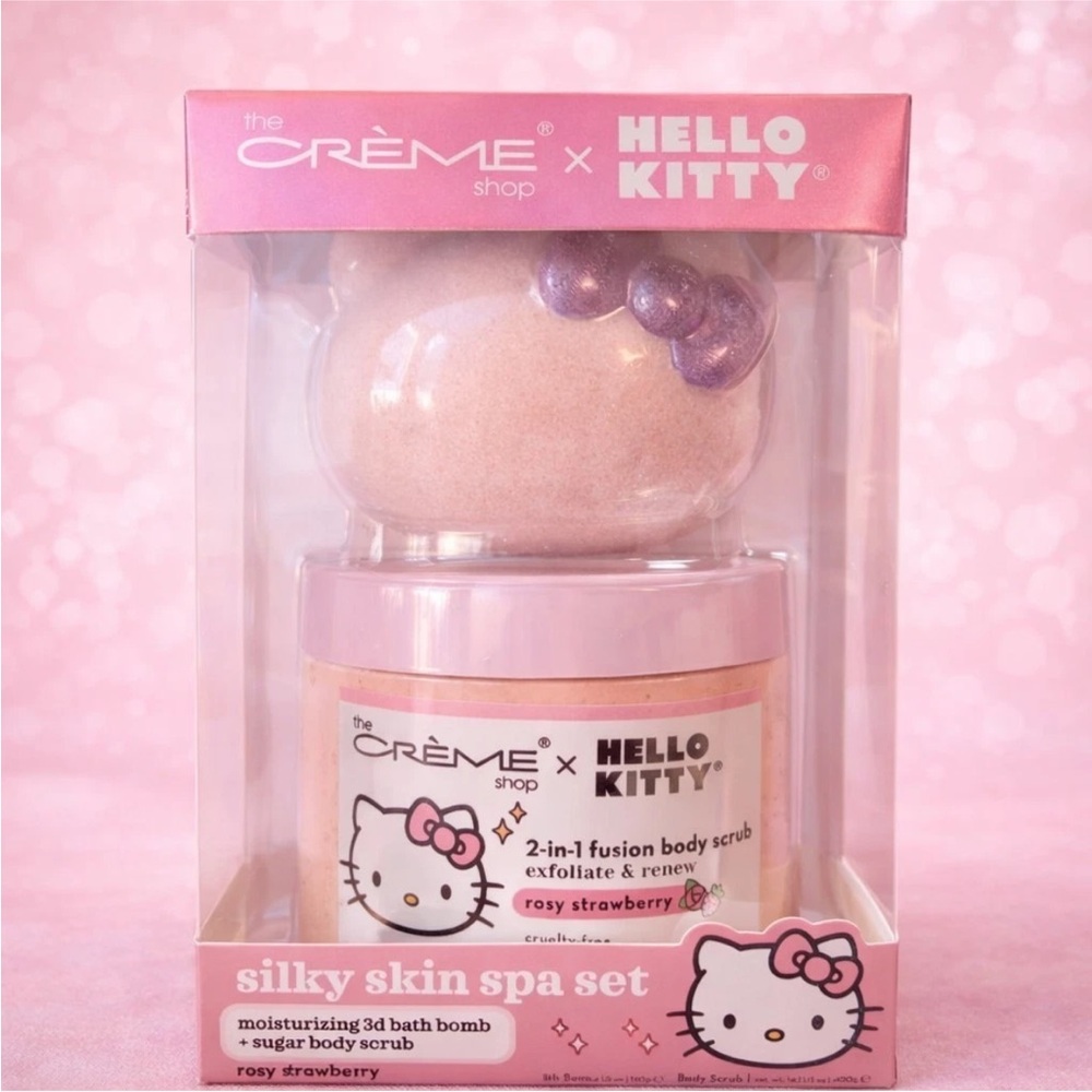 The Crème Shop x Hello Kitty Silky Skin Spa Set Rosy Strawberry